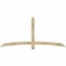 Ekena Millwork Bellingham Rough Sawn Timber Gable Bracket, Douglas Fir, 84"W x 38"H x 2"D x 4"F, 11/12 Pitch GBW084X38X0204BEL00RDF - alternate 1